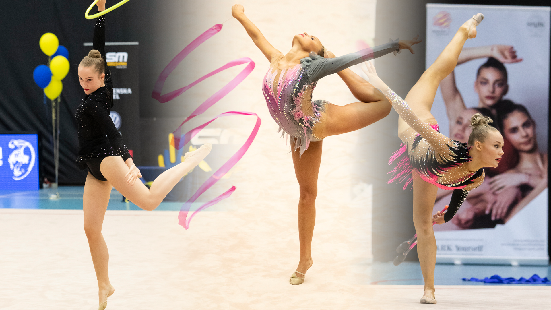 Collage rytmisk gymnastik